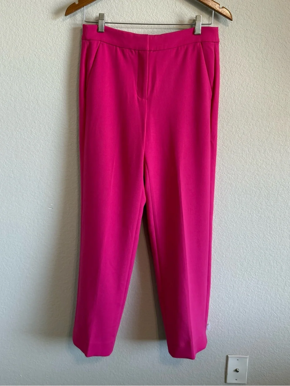 J Crew Kate Straight Leg Pant in Four Season Stretch BK251 Pink Pants Size 4